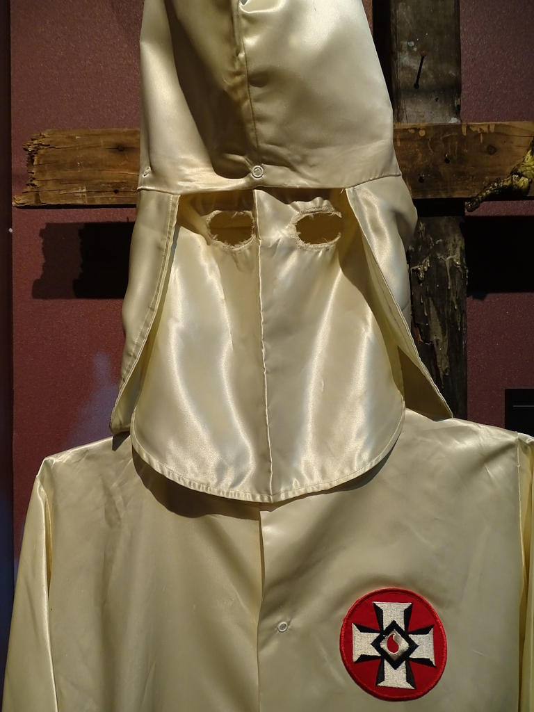 Ku Klux Klan Robe and Hood - Birmingham Civil Rights Institute - Birmingham - Alabama - USA