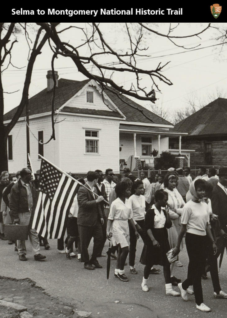 On March 21, 1965, demonstrators began marching from Selma to Montgomery for voting rights.