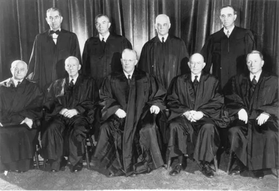 The members of the Warren Court, taken in 1953